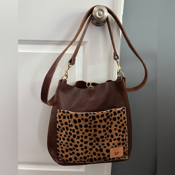 Meanwhile Back on The Farm Leather Purse Bag - Picture 1 of 6